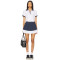 High quality Elegant Polo shirt Buttoned placket Preppy Sporty Woman's Casual Blouses