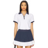 High quality Elegant Polo shirt Buttoned placket Preppy Sporty Woman's Casual Blouses