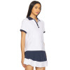 High quality Elegant Polo shirt Buttoned placket Preppy Sporty Woman's Casual Blouses