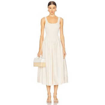 Lovely Charming Princess style High quality Backless Sleeveless Elegant Woman's Midi Dres