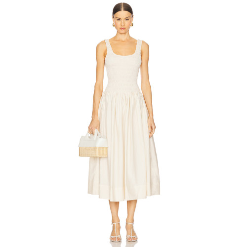 Lovely Charming Princess style High quality Backless Sleeveless Elegant Woman's Midi Dres