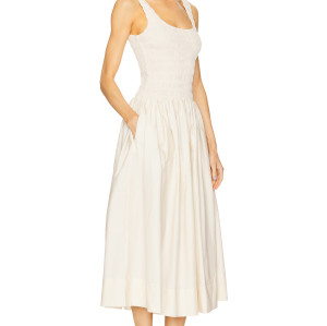 Lovely Charming Princess style High quality Backless Sleeveless Elegant Woman's Midi Dres