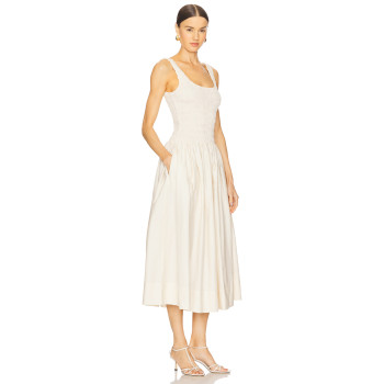 Lovely Charming Princess style High quality Backless Sleeveless Elegant Woman's Midi Dres