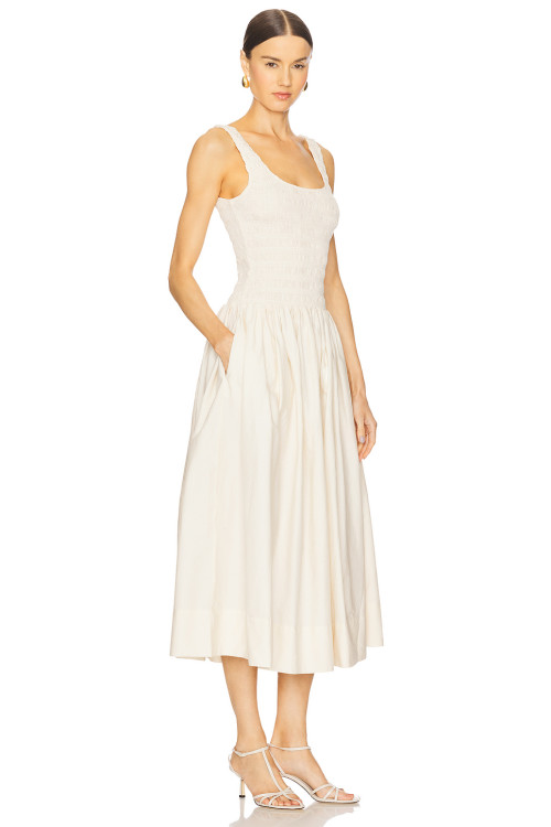 Lovely Charming Princess style High quality Backless Sleeveless Elegant Woman's Midi Dres