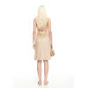 Halter neckline Stylish Lace Sleeveless Backless High quality Woman's Midi Dress