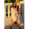 Romantic Lovely Sophisticated Stylish Sunny Elegance One shoulder Woman's Mini Dress
