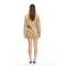 Formal Long Sleeve V neckline Double breasted Oversized Hot sale Woman's Mini Dress