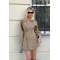 Formal Long Sleeve V neckline Double breasted Oversized Hot sale Woman's Mini Dress