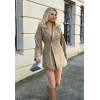 Formal Long Sleeve V neckline Double breasted Oversized Hot sale Woman's Mini Dress