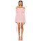 New fashion Customized High quality Hot sale Off shoulder Bodycon Sexy Woman's Mini Dress