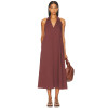 V neckline Oversized Comfortable Casual Hot sale High quality Elegant Woman's Midi Dress