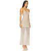 New fashion Camisole High quality Bodycon Sexy Transparency Hot sale Woman's Maxi Dress