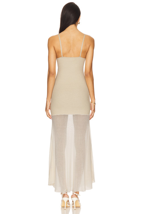 New fashion Camisole High quality Bodycon Sexy Transparency Hot sale Woman's Maxi Dress