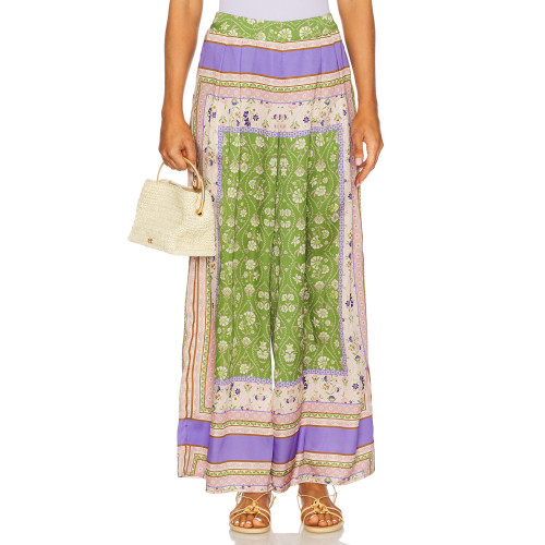 Bohemian Style Patchwork Floral prints High waisted Wide leg Comfortable Woman's Pants