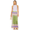Bohemian Style Patchwork Floral prints High waisted Wide leg Comfortable Woman's Pants