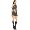 One shoulder Asymmetrical cutouts Metallic eyelets Bodycon Cut out Woman's Mini Dress