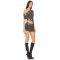 One shoulder Asymmetrical cutouts Metallic eyelets Bodycon Cut out Woman's Mini Dress
