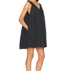 New fashion Lace shoulder strap High quality V neckline Sleeveless Woman's Mini Dress