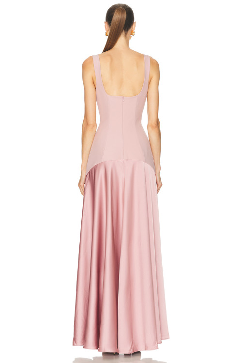 Charming Elegant Sexy Lovely High quality Exquisite Square neckline Woman's Maxi Dress