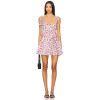 New Design High quality Floral printed Camisole Sleeveless Backless Woman's Mini Dress