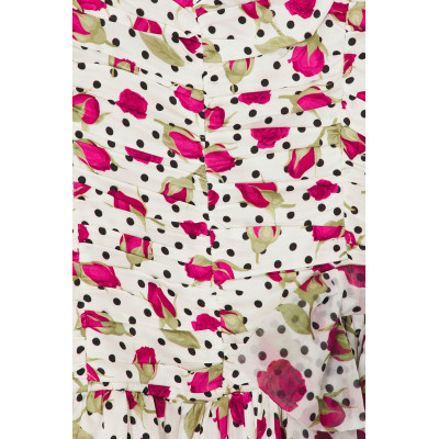 New Design High quality Floral printed Camisole Sleeveless Backless Woman's Mini Dress