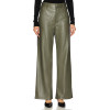 Fashionable High waisted Straight legged Leather Sleek Edgy Chic Modern Woman's Pants