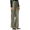 Fashionable High waisted Straight legged Leather Sleek Edgy Chic Modern Woman's Pants