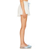 Sweet Feminine Airy Elasticized Charming Breezy Lovely Bow trims Elegant Woman's shorts