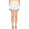 Sweet Feminine Airy Elasticized Charming Breezy Lovely Bow trims Elegant Woman's shorts