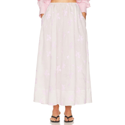 Light colored Delicate Gentle Elegant Romantic Flowing Oversized Woman's Midi Dress