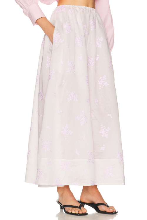 Light colored Delicate Gentle Elegant Romantic Flowing Oversized Woman's Midi Dress