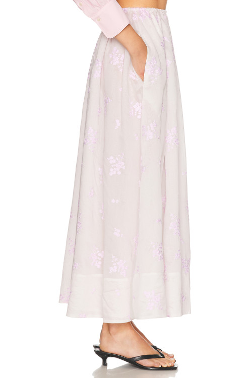 Light colored Delicate Gentle Elegant Romantic Flowing Oversized Woman's Midi Dress