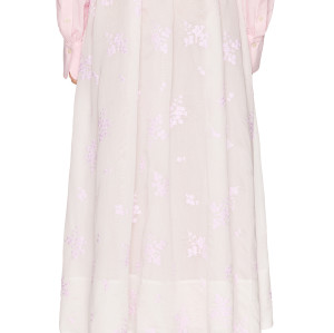 Light colored Delicate Gentle Elegant Romantic Flowing Oversized Woman's Midi Dress