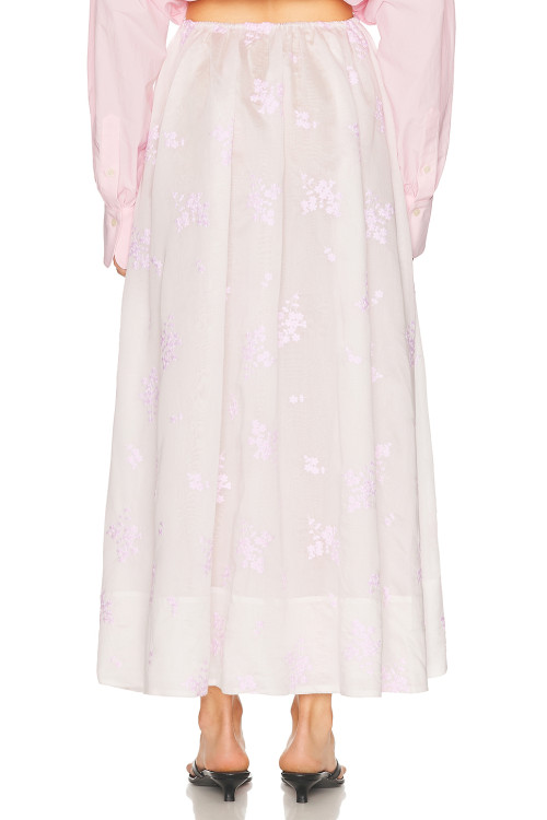 Light colored Delicate Gentle Elegant Romantic Flowing Oversized Woman's Midi Dress