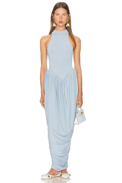 Stylish Chic Flowy Lightweight Bodycon Asymmetrical hem Hot sale Woman's Maxi Dress