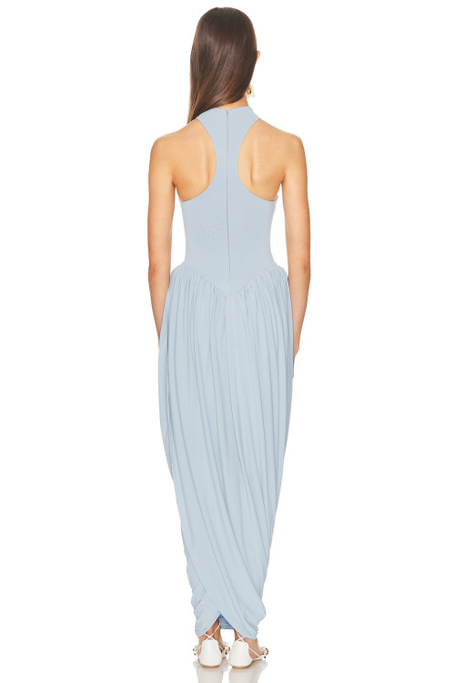 Stylish Chic Flowy Lightweight Bodycon Asymmetrical hem Hot sale Woman's Maxi Dress
