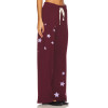 New style Casual Custom Star pattern Slim High quality Wide leg trousers Woman's Pants