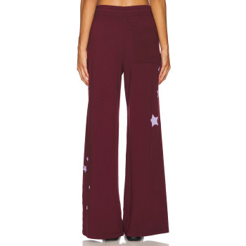 New style Casual Custom Star pattern Slim High quality Wide leg trousers Woman's Pants