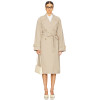 Elegant Notched collar Double breasted Polished Customized Woman's Trench coat