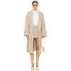 Elegant Notched collar Double breasted Polished Customized Woman's Trench coat