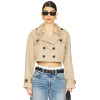 Fashionable Sexy Elegant Business style High quality Chic Woman's Mini Trench coat