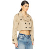 Fashionable Sexy Elegant Business style High quality Chic Woman's Mini Trench coat