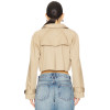 Fashionable Sexy Elegant Business style High quality Chic Woman's Mini Trench coat