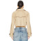 Fashionable Sexy Elegant Business style High quality Chic Woman's Mini Trench coat