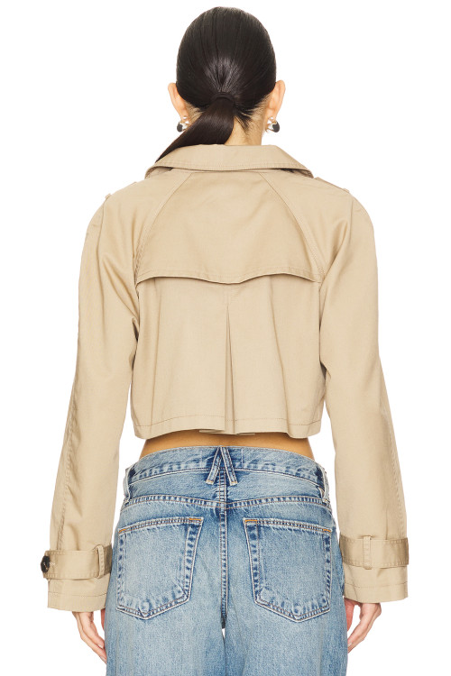 Fashionable Sexy Elegant Business style High quality Chic Woman's Mini Trench coat