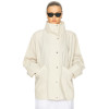 Loose fitting Convertible collar Dropped shoulders Wide sleeves Relaxed Woman's Jackets