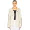 Loose fitting Convertible collar Dropped shoulders Wide sleeves Relaxed Woman's Jackets