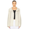 Loose fitting Convertible collar Dropped shoulders Wide sleeves Relaxed Woman's Jackets