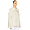 Loose fitting Convertible collar Dropped shoulders Wide sleeves Relaxed Woman's Jackets