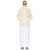 Loose fitting Convertible collar Dropped shoulders Wide sleeves Relaxed Woman's Jackets